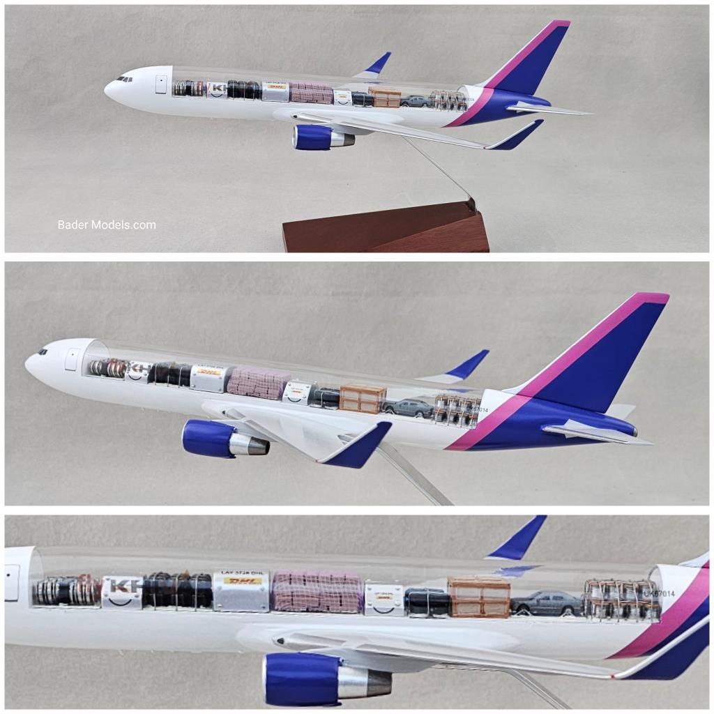 Fly Khiva - B767-300F - (1:100) - 180° Clear Top